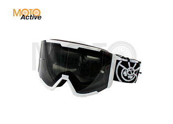 Очки защитные кроссовые KIOSHI OFF ROAD двойные линзы Белый