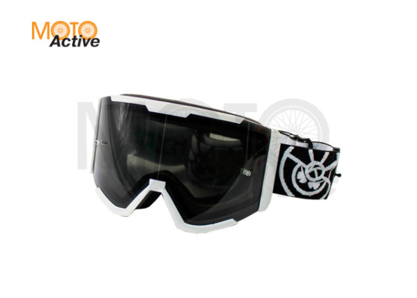 Очки защитные кроссовые KIOSHI OFF ROAD двойные линзы Белый