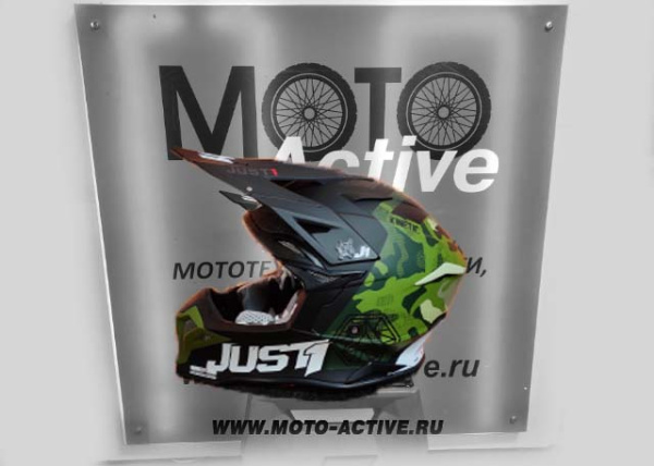 Шлем (кроссовый) JUST1 J39 Kinetic, камуфляж/хаки/черный матовый (2021)