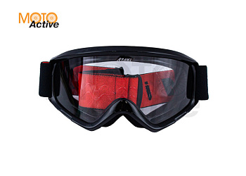 Очки для мотокросса ATAKI HB-319 черные глянцевые