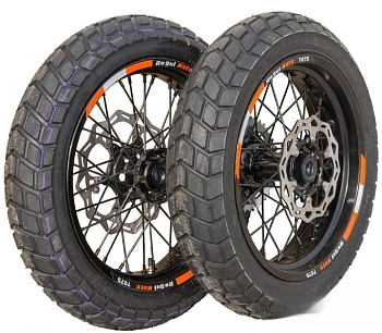 Колеса МОТАРД комп-т Crosstrec, Legend, Holeshot (диски алюм. с шиной 120/70-17, 150/70-17) 520-40