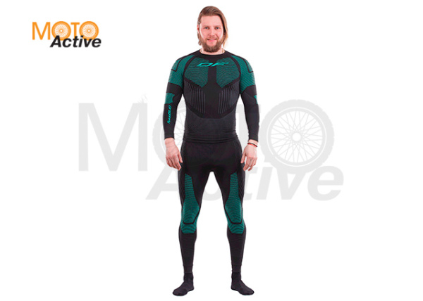 Термофутболка DF 3DThermo Green с длинный рукавом