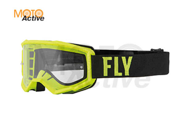 Очки для мотокросса FLY RACING FOCUS (2022) желтый/черный