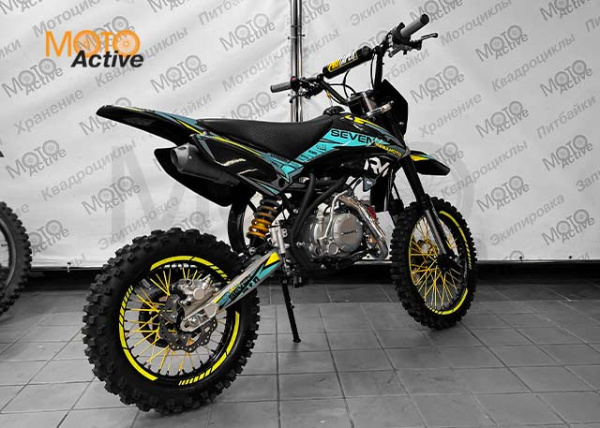 Питбайк Regulmoto SEVEN 17/14 (черный/желтый/синий)