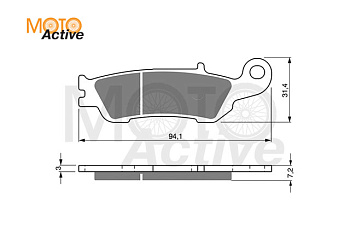 Тормозные колодки GOLD FREN K5 248