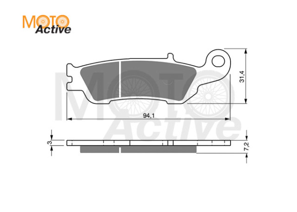Тормозные колодки GOLD FREN K5 248