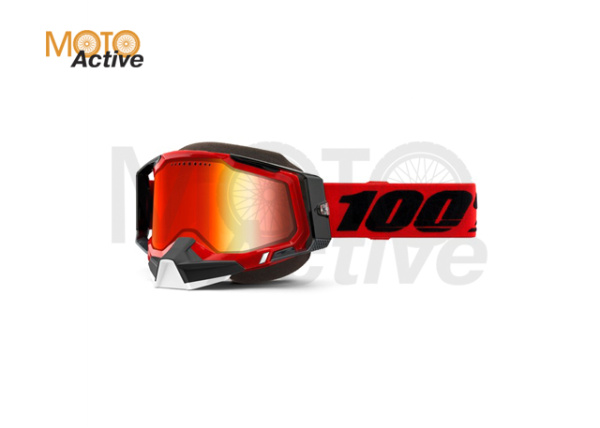 Очки 100% Racecraft 2 Snowmobile Goggle Red / Mirror Red Lens