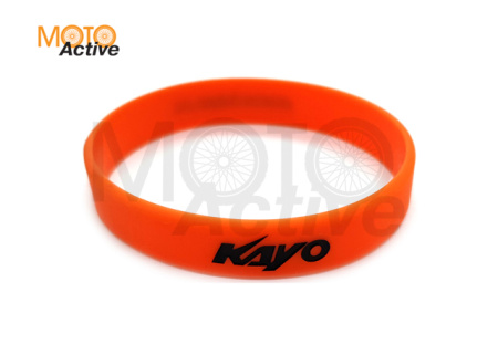 Браслет силиконовый Kayo (черный текст)