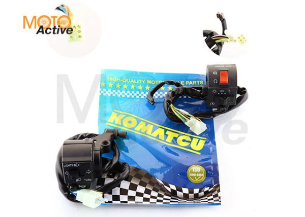 Блоки кнопок руля (пара) CB/CG 125-150 (черные) "KOMATCU" (mod.A)