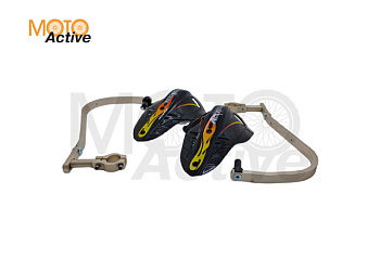 Защита рук с пластиковыми щитками ACCEL HGS-02 28.6мм (титан)