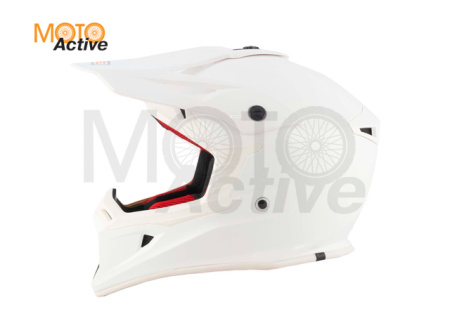 Шлем (кроссовый) Origine HERO Solid, белый глянцевый