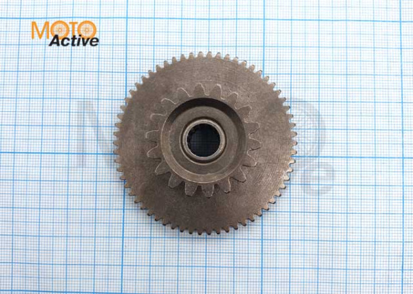 Шестерня большая двойная редукт. старт. 162FMJ(CG150D)163FML(CG200-A)167FML-3(CG200D-B)167FMM(CG250)