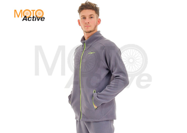 Мужская флисовая кофта Level Gray Lemon (L)