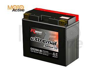 МОТО АККУМУЛЯТОР RDRIVE EXTREMAL PLATINUM GYZ20HL-BS