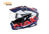 Шлем (мотард) Ataki JK802 Rampage, синий/красный глянцевый