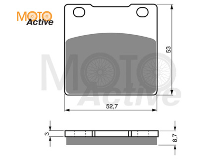 Тормозные колодки GOLD FREN Sintered S3 016 (FA 063,161)