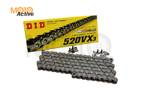Цепь DID 520VX3 X-Ring 110 звеньев