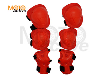 Комплект защиты детский HE05044 (M) красная