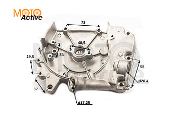 Крышка картера правая (генератора) 139QMB 50/80см3