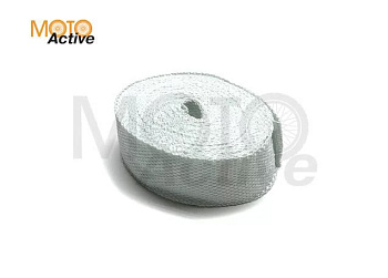 Термолента для выхлопной системы (белый), ширина 5см, темп. до 1200град, цена за 1м  (бухта10м)