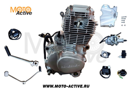 Двигатель 250см3 в сборе ZS 172FMM (CB250-F) 249см3, возд. охл., электростартер