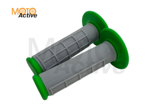 Грипсы руля ACCEL RGP-535M-120 серый/зеленый