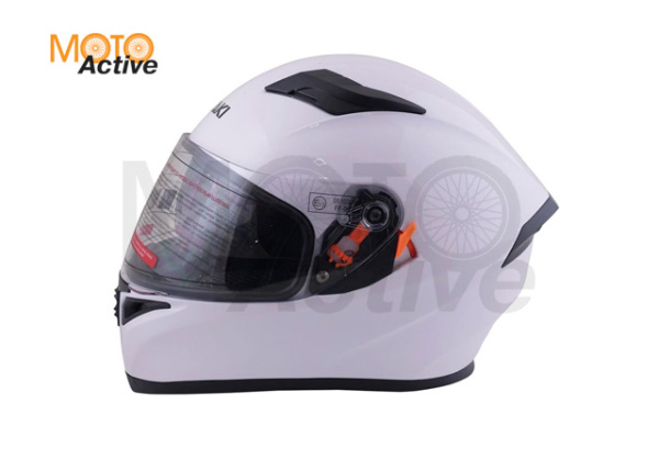 Шлем (интеграл) Ataki JK316 Solid, белый глянцевый