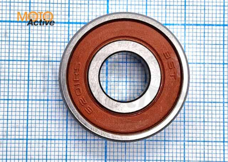 Подшипник 6201 10х32х10 -2RS (12*32*10)(пер.колесо QT50, ред.-р HONDA.SUZUKI.GY6 50) "HONDA"