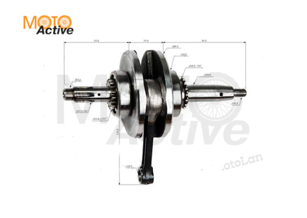Коленвал 153FMI 125см3