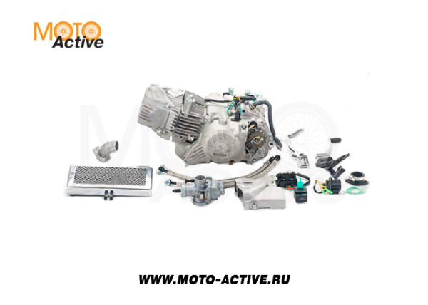 Двигатель 190см3 1P62YML-2 W190 (62x625)  радиатор, механика, 5ск, нижний стартер ZONGSHEN