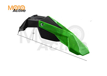 Крыло переднее кросс (21" колесо) зеленое