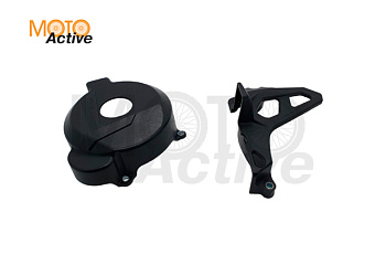 Защита крышки левого картера   защита ведущей звезды ZS172FMM-3A, 174MN (черный)