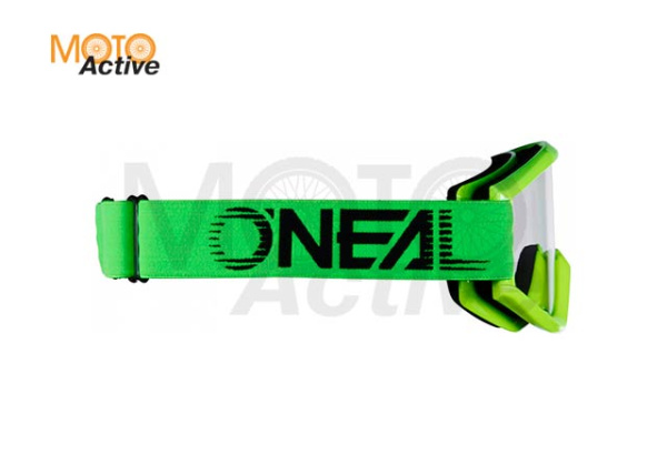 Маска кроссовая O'NEAL B-Zero V.22, зеленый, прозрачные линзы