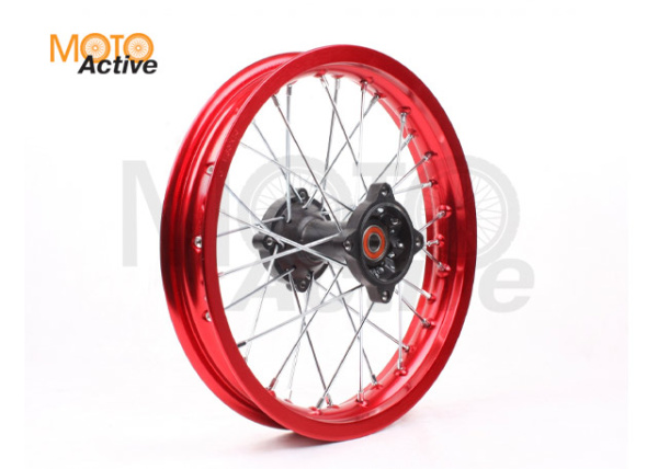 Диск 14"х1,85 задний диск. торм. аллюминий KAYO красный