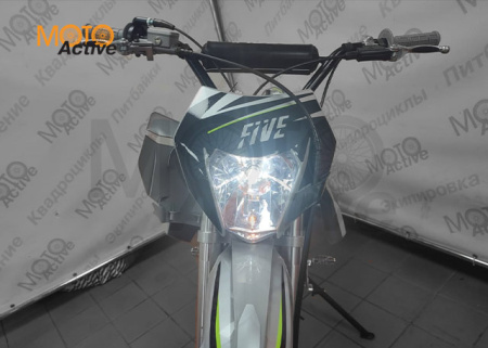 Питбайк Regulmoto FIVE EM (механическая КПП) серый-черный
