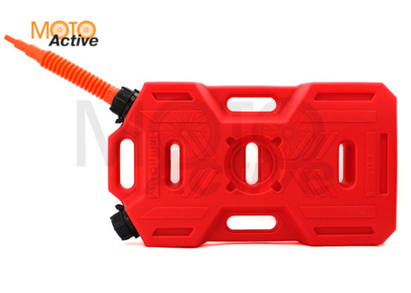 Канистра экспедиционная PRO 10 литров две горловины и заправочный носик (красная)