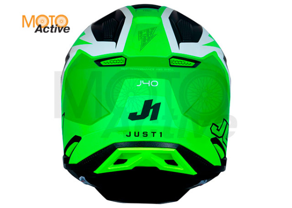 Шлем кроссовый JUST1 J40 FLASH (желтый/белый матовый)