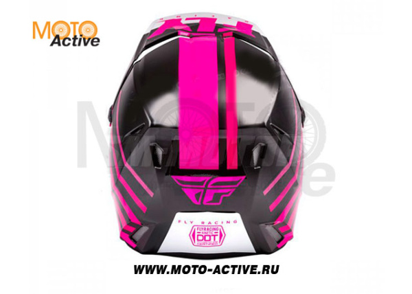 Шлем детский (кроссовый) FLY RACING KINETIC THRIVE, розовый/черный/белый (2021)