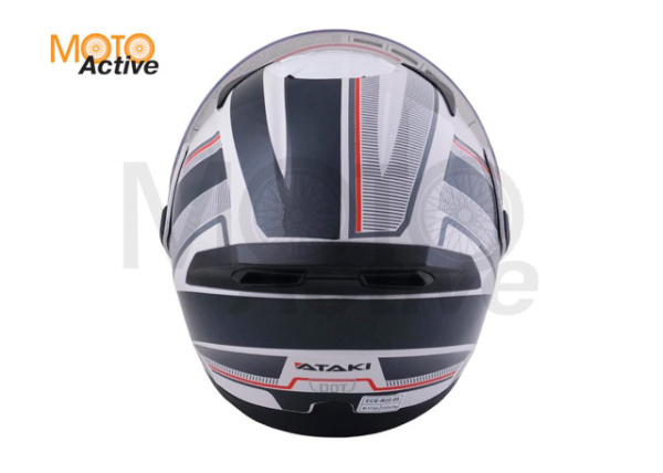 Шлем (модуляр) Ataki JK902 Shape, белый/серый глянцевый