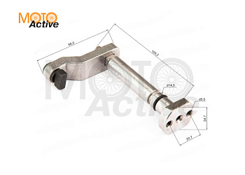 Вал п.п. крышки редуктора 161QMK 200см3 с реверсом