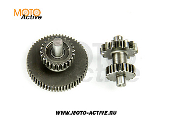 Шестерни электростартера двигателя 166FMM (2 штуки в комплекте)