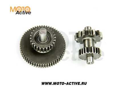 Шестерни электростартера двигателя 166FMM (2 штуки в комплекте)