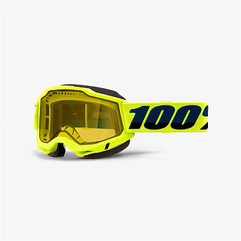 Очки 100% Accuri 2 Snowmobile Goggle Fluo Yellow /Yellow Vented Dual Lens