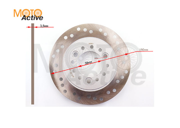 Тормозной диск 4T GY6 50 "KOMATCU" (mod.A)