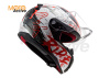 Мотошлем LS2 FF353 Rapid Naughty, бело-красный