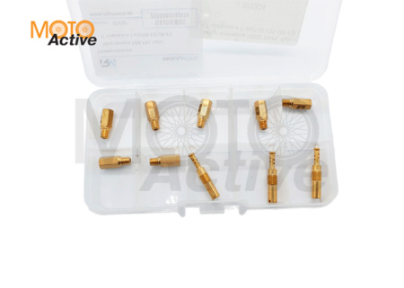 Набор жиклеров NIBBI PWK, Keihin (7 главных и 3 х/х)120-135 (38-42)