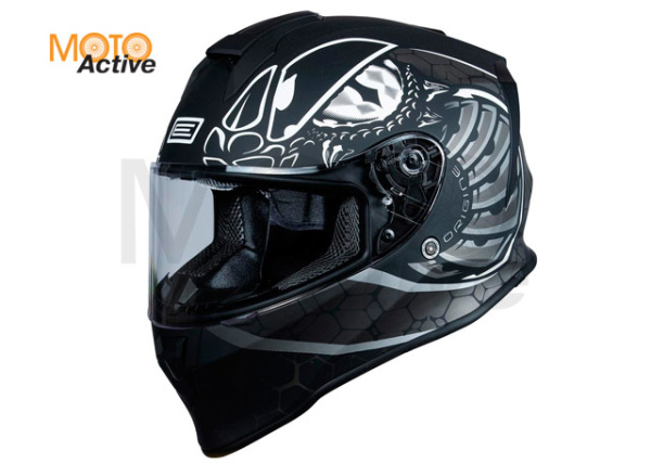 Шлем детский (интеграл) Origine DINAMO FIGHTER HI-VIS, титановый/черный матовый