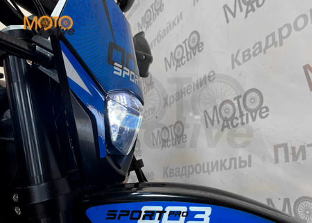 Мотоцикл REGULMOTO Sport-003 PR PRO (4 valves) 5 скоростей ПТС) черный-синий