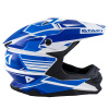Шлем кроссовый ATAKI JK801A Legacy (синий/белый глянцевый)