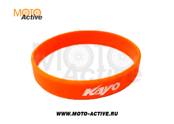 Браслет силиконовый Kayo (белый текст)